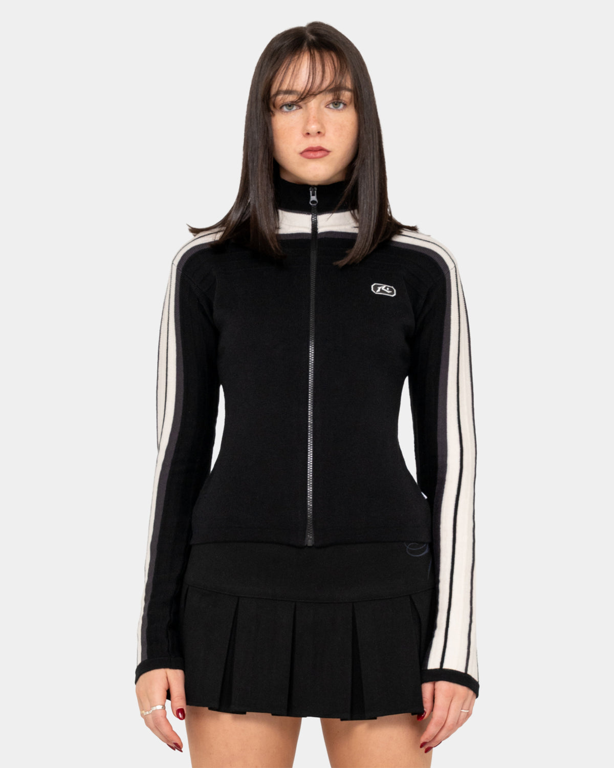 Womens Daddy GB Zip Through Skimmer Knit Jacket
