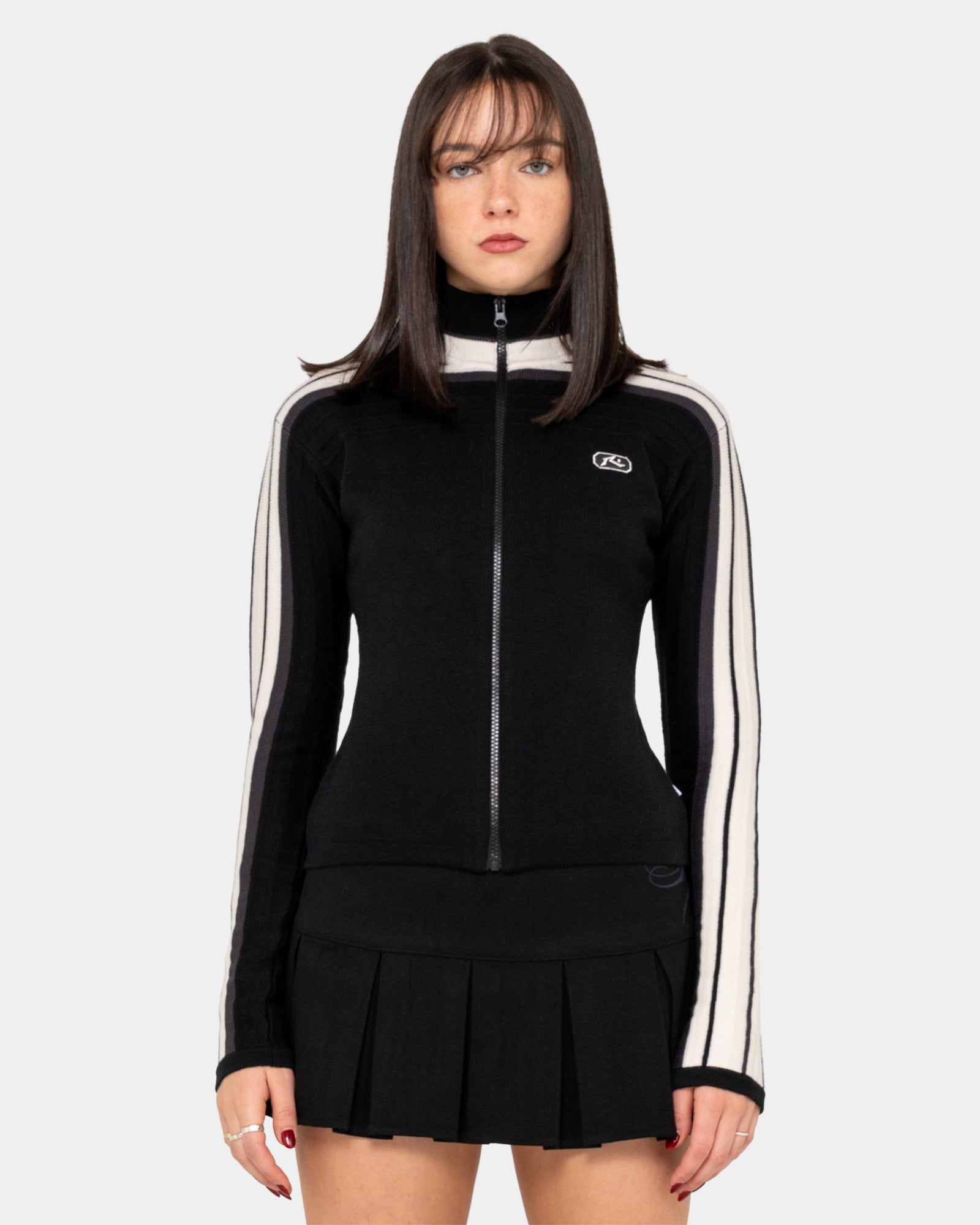 Womens Daddy GB Zip Through Skimmer Knit Jacket