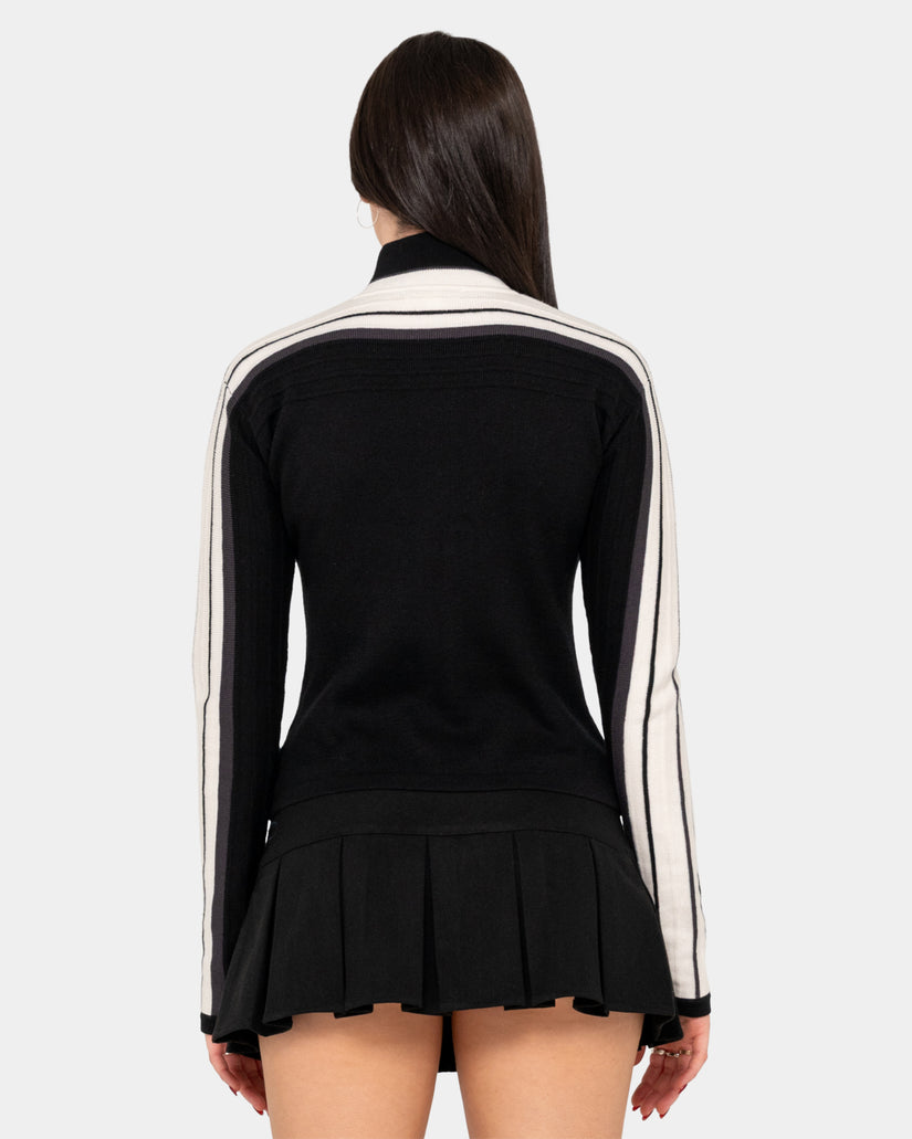 Womens Daddy GB Zip Through Skimmer Knit Jacket