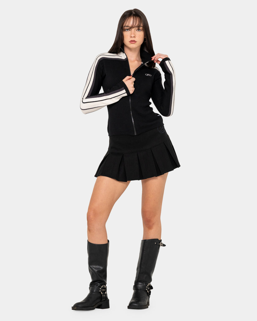 Womens Daddy GB Zip Through Skimmer Knit Jacket