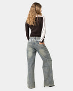 Womens Daddy Gb Zip Through Knit Jacket