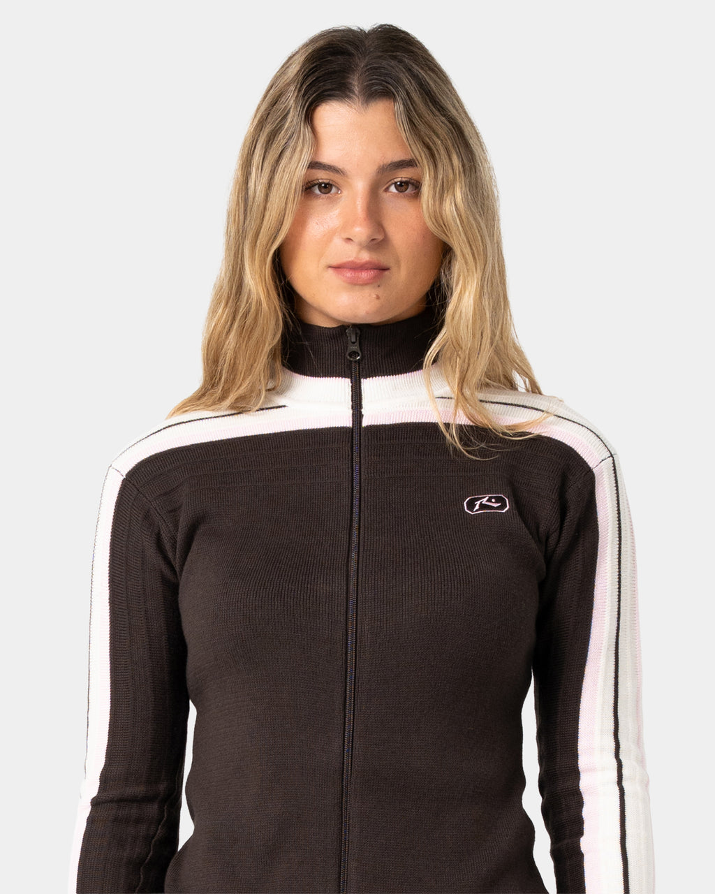 Womens Daddy Gb Zip Through Knit Jacket