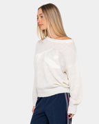 Womens Miles Open Knit Crew Neck