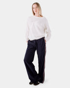 Womens Miles Open Knit Crew Neck
