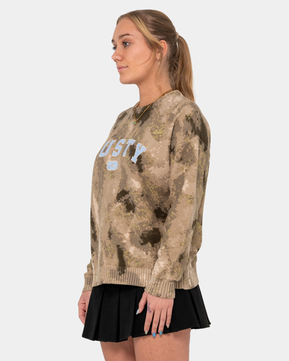 Womens Camoozy Knitted Crew Neck