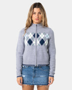 Womens Clued In Zip Through Knit Jacket
