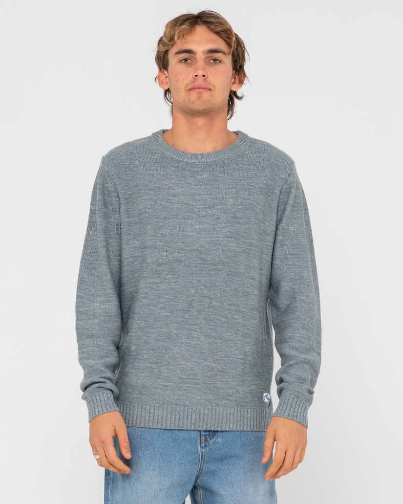Buy MENS SKYLINER CREW NECK KNIT TOP by Rusty | Surf Dive 'n Ski