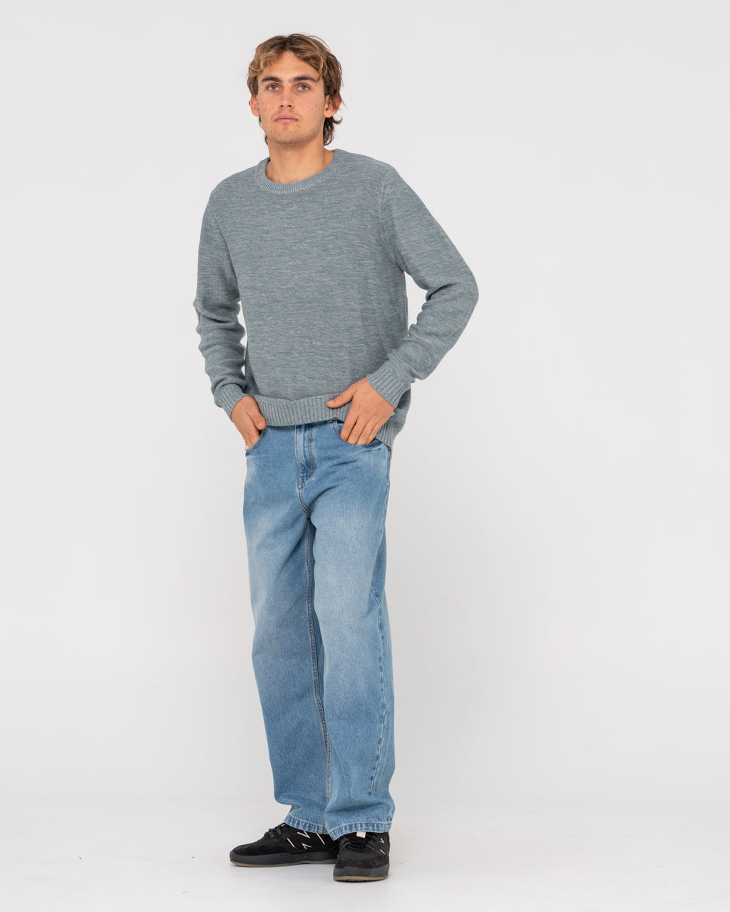 MENS SKYLINER CREW NECK KNIT TOP
