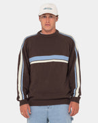 MENS WHITE LINES KNIT SWEATER