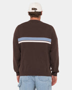 MENS WHITE LINES KNIT SWEATER