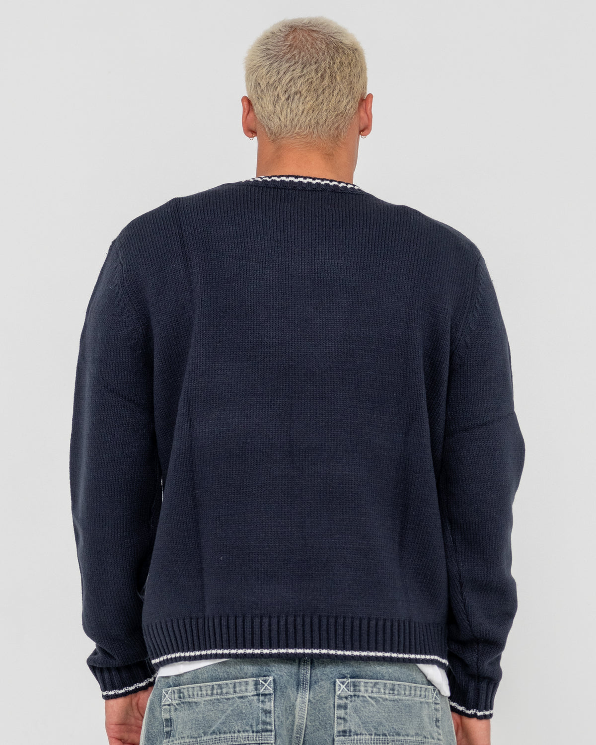 Mens Venom Vee Neck Jumper
