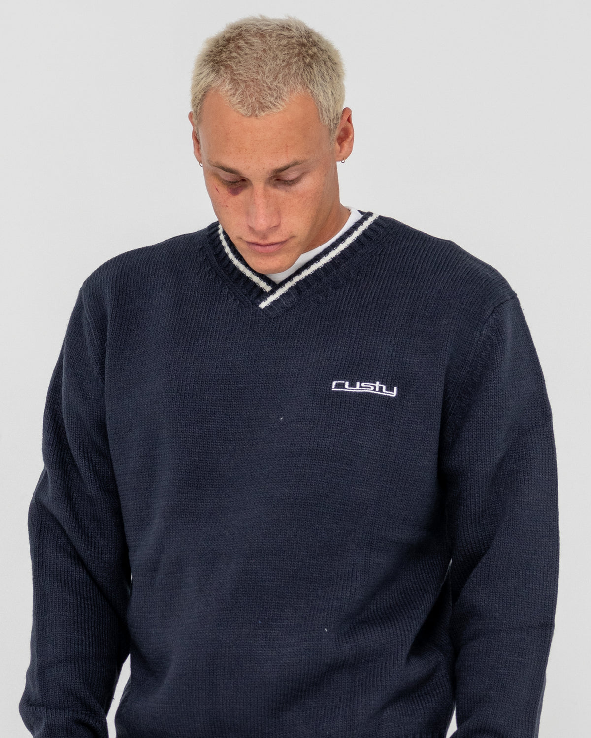 Mens Venom Vee Neck Jumper