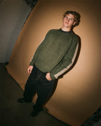 Mens Fishermans Boxy Knitted Crew Neck