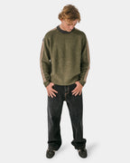 Mens Fishermans Boxy Knitted Crew Neck