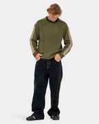 Mens Fishermans Boxy Knitted Crew Neck