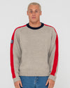 Mens Fishermans Boxy Knitted Crew Neck
