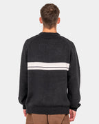 Mens White Lines 2.0 Knitted Crew Neck
