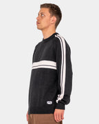 Mens White Lines 2.0 Knitted Crew Neck