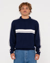 Mens White Lines 2.0 Crew Neck