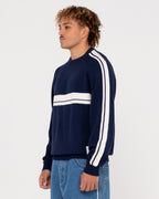Mens White Lines 2.0 Crew Neck