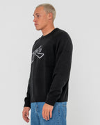 Mens Lazy Mohair Knited Crew Neck