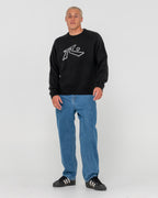 Mens Lazy Mohair Knited Crew Neck