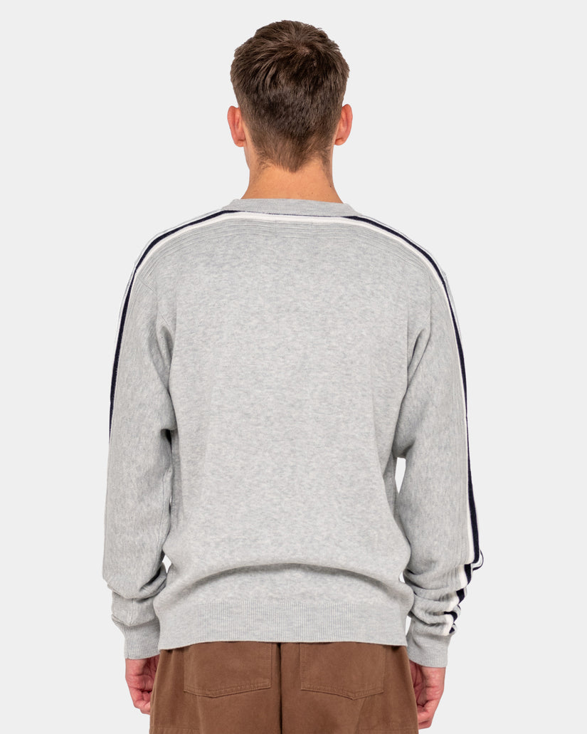 BIG RED CREW NECK SWEATER
