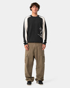 Mens Roll Safe Boxy Knitted Crew Neck