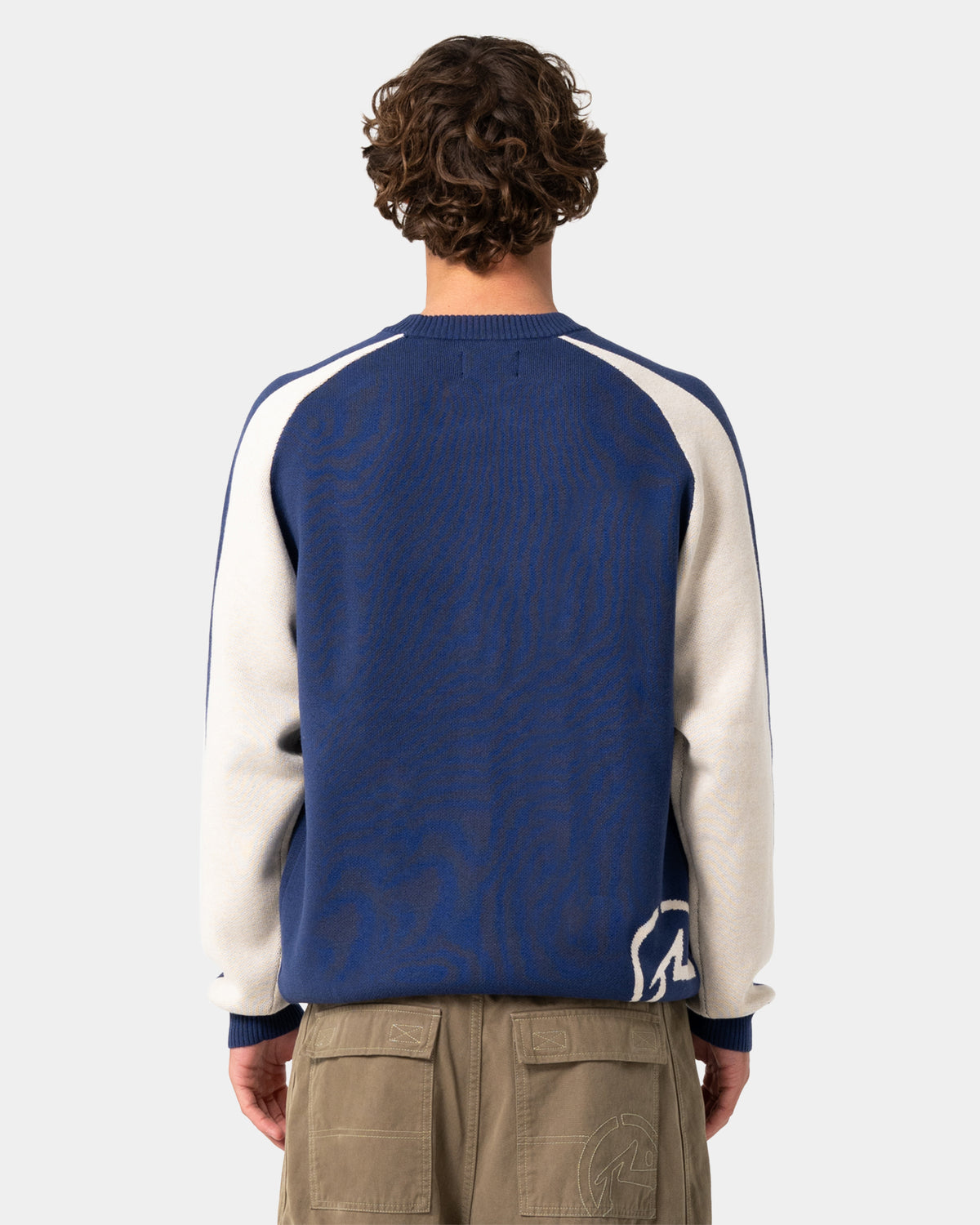 Mens Roll Safe Boxy Knitted Crew Neck