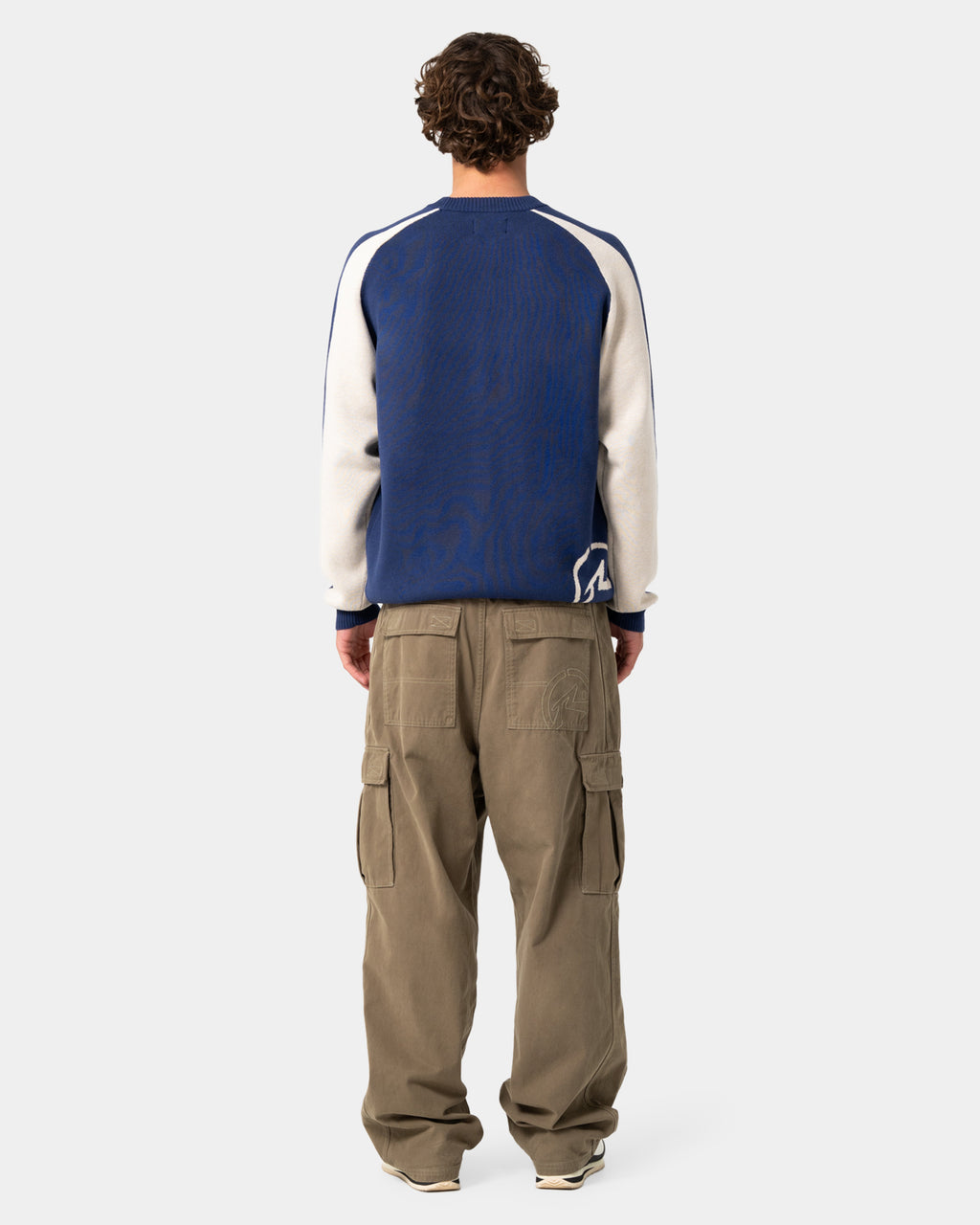 Mens Roll Safe Boxy Knitted Crew Neck