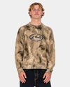 Mens Camo Ice Printed Crew Neck