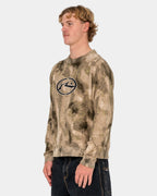 Mens Camo Ice Printed Crew Neck