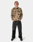 Mens Camo Ice Printed Crew Neck