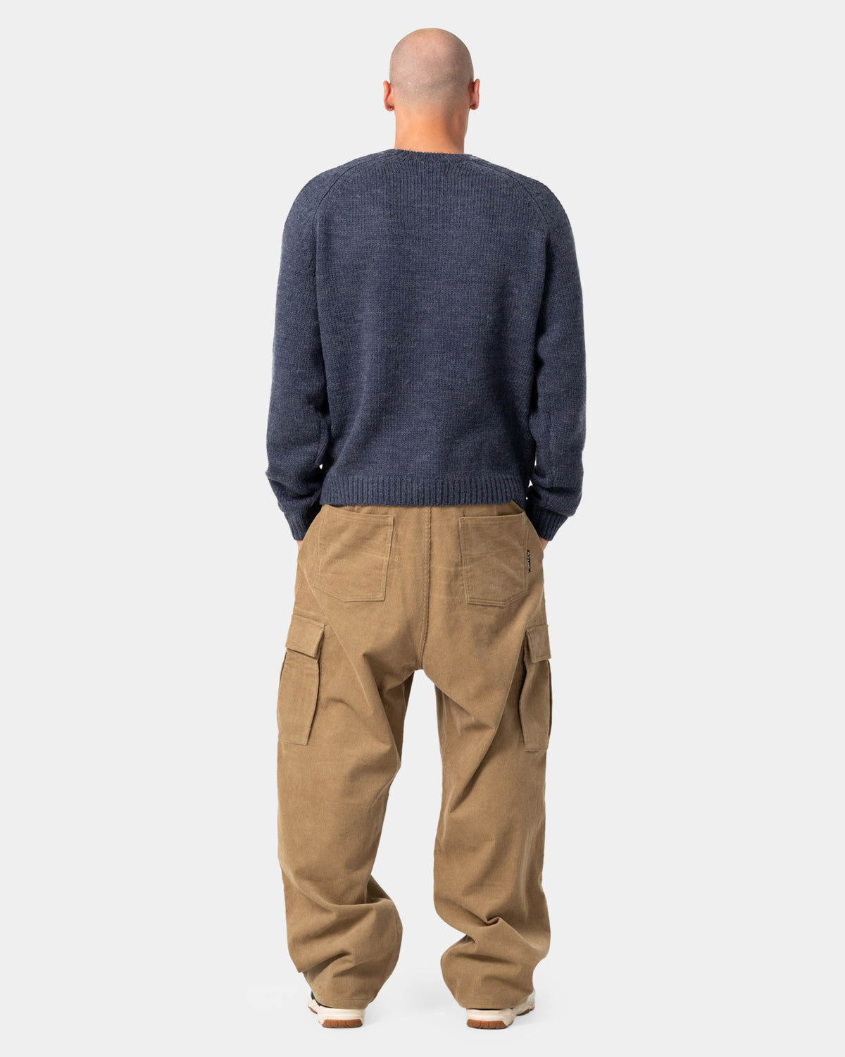 Mens Sea Captain Boxy Knitted Crew Neck