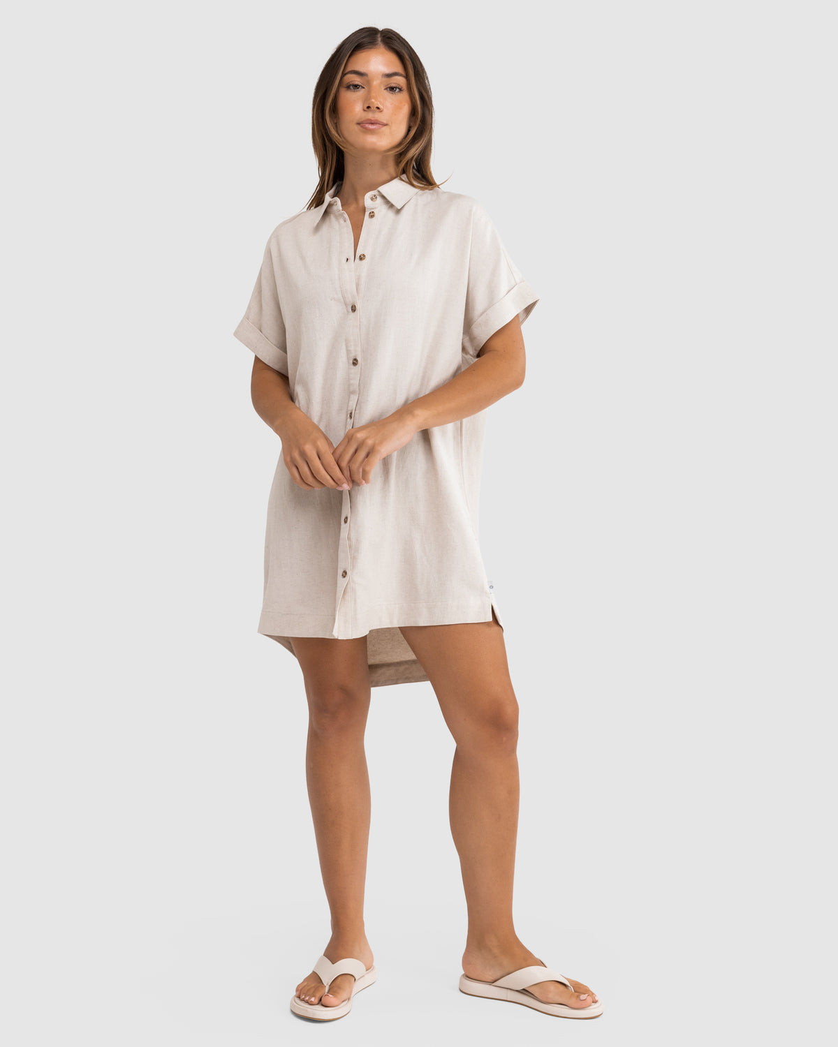 WOMENS CLASSIC SHIRT DRESS