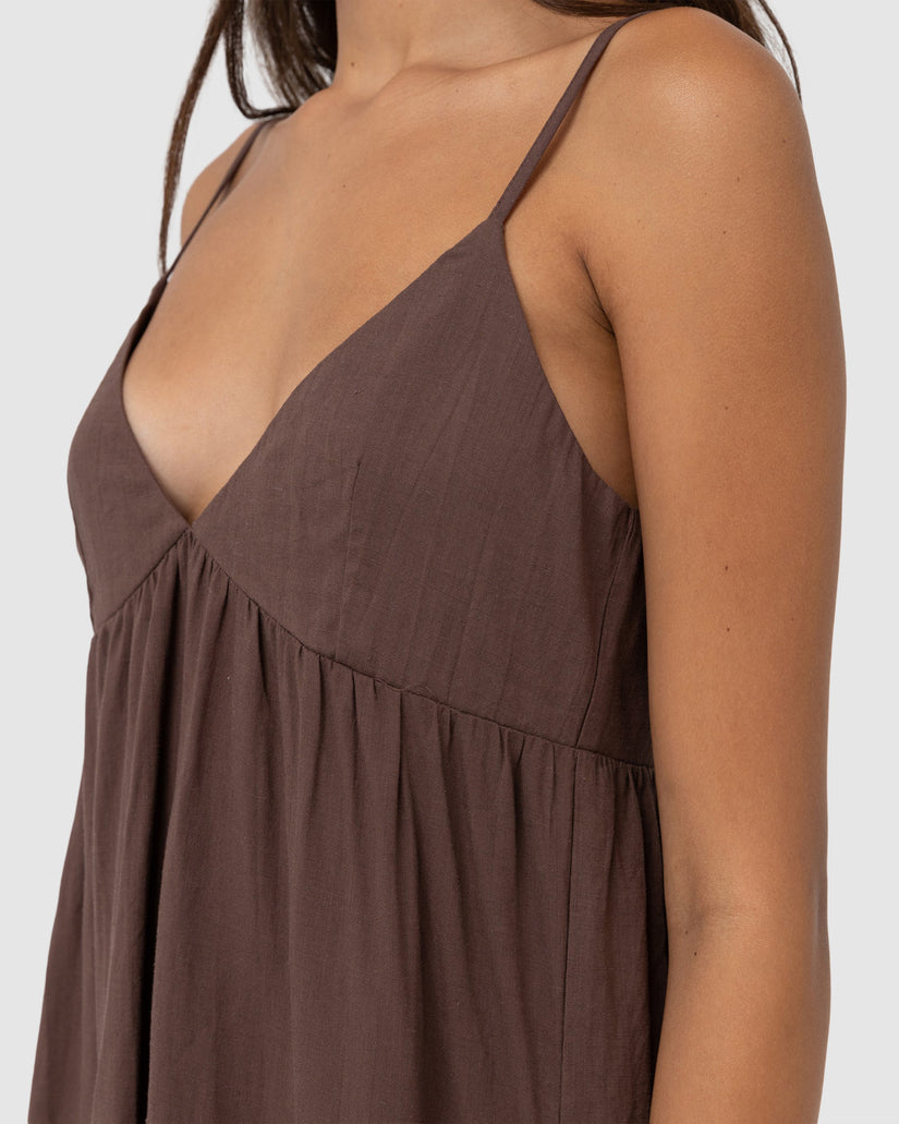 WOMENS CLASSIC TIERED MINI DRESS