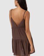WOMENS CLASSIC TIERED MINI DRESS