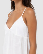 WOMENS CLASSIC TIERED MINI DRESS