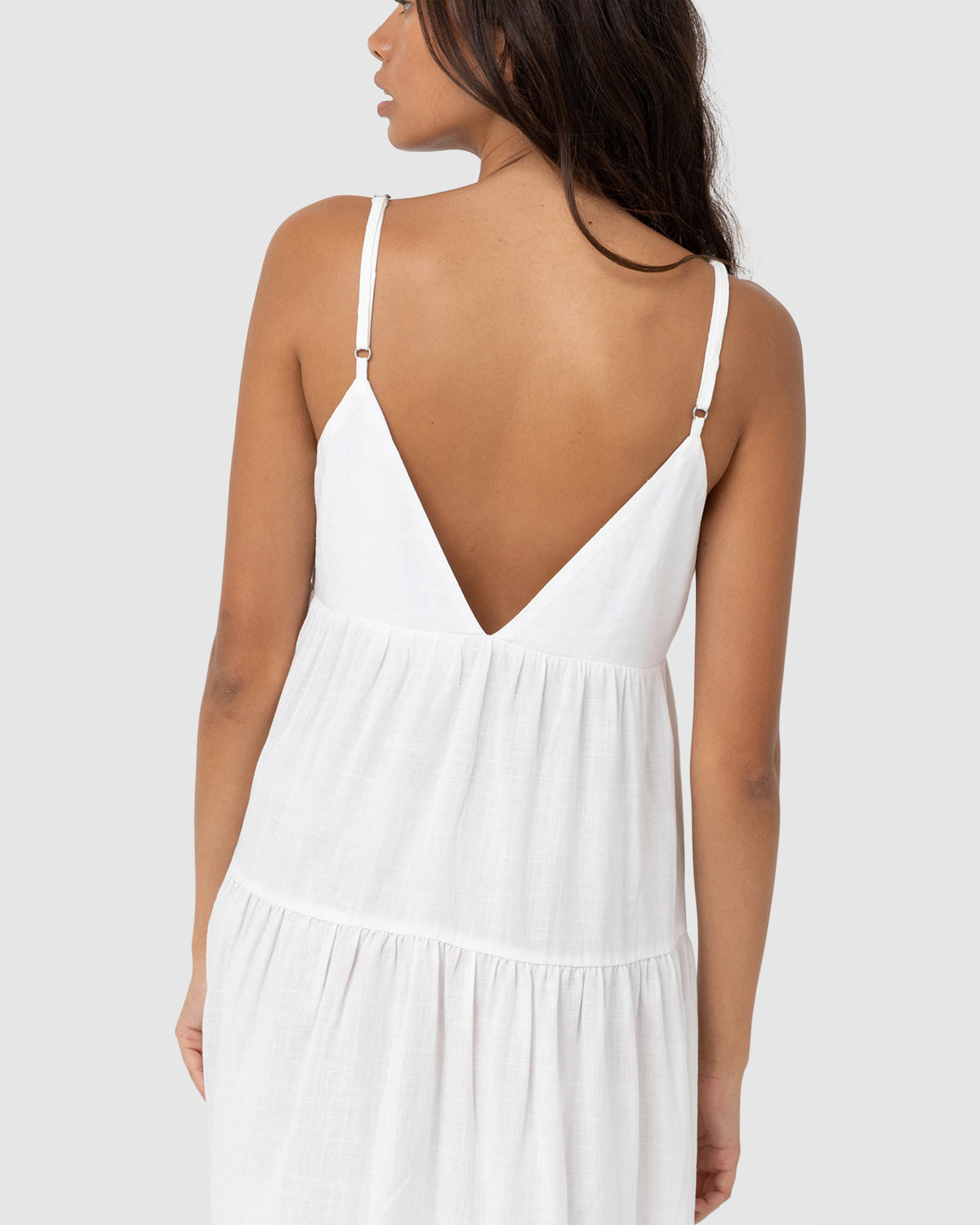 WOMENS CLASSIC TIERED MINI DRESS