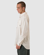 MENS HEMP MINIMAL THRILLS OVERSIZED LONG SLEEVE SHIRT