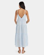 WOMENS CLASSIC TIERED MIDI DRESS