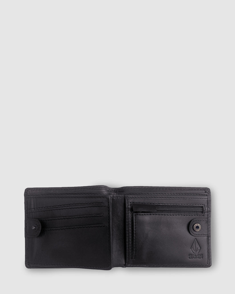 MENS SINGLE STONE LEATHER WALLET