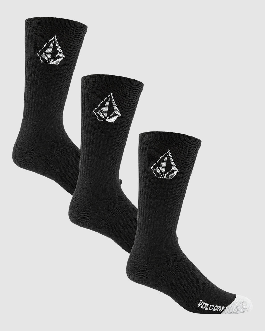 Mens Full Stone 3 Pack Crew Socks