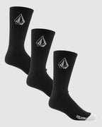 Mens Full Stone 3 Pack Crew Socks