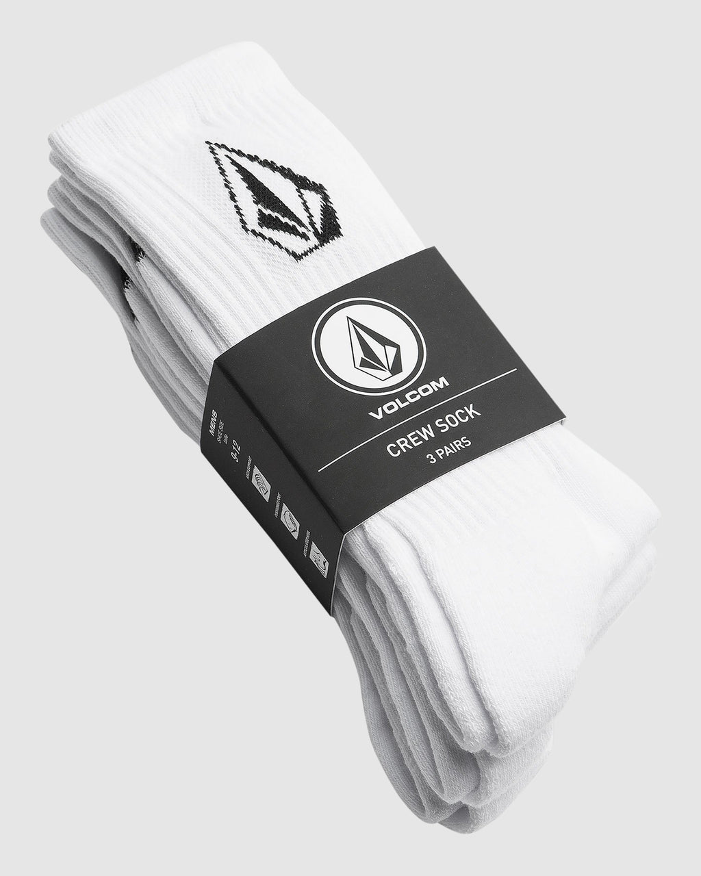 Mens Full Stone 3 Pack Crew Socks