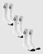 Mens Full Stone 3 Pack Crew Socks