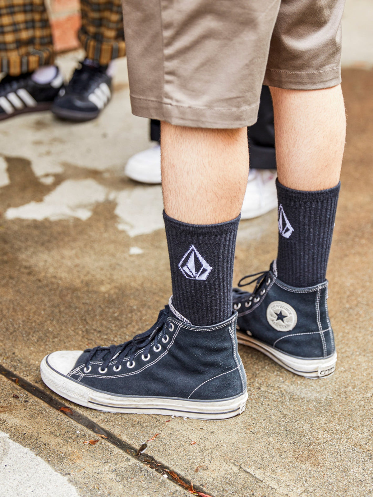 Mens Full Stone 3 Pack Crew Socks