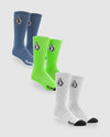 Mens Full Stone 3 Pack Crew Socks