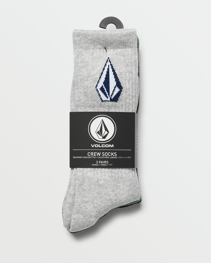 MENS FULL STONE SOCK 3PK