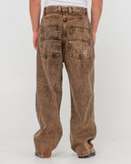 Mens R Dot Baggy Denim Jeans